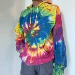 Rainbow Tie Dye Hoodie